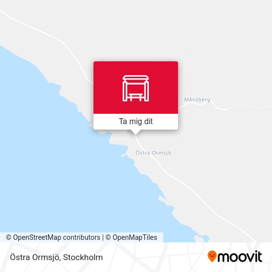 Östra Ormsjö karta