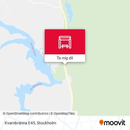 Kvarnbränna E45 karta