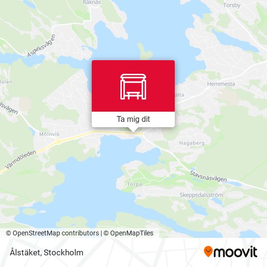 Ålstäket karta