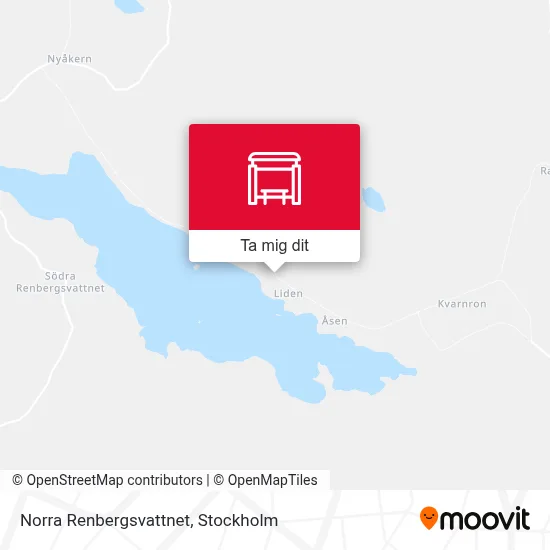 Norra Renbergsvattnet karta
