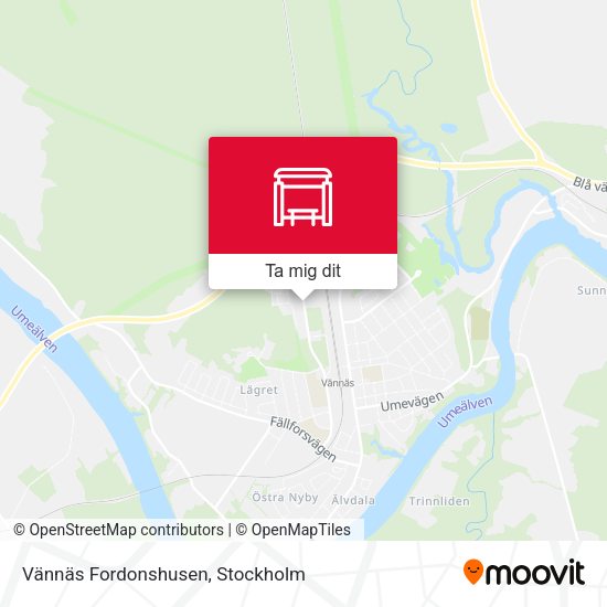 Vännäs Fordonshusen karta