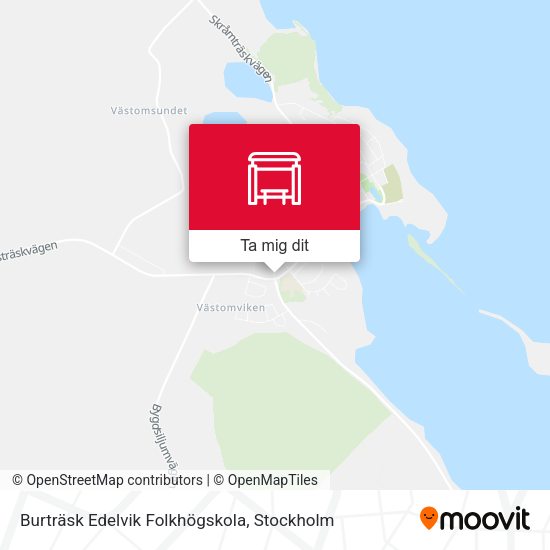 Burträsk Edelvik Folkhögskola karta
