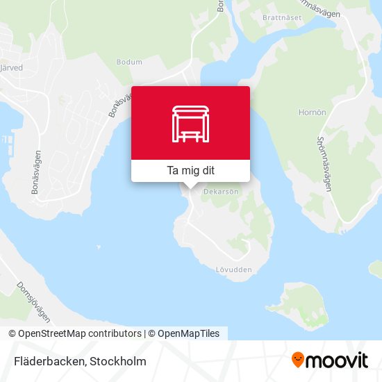 Fläderbacken karta