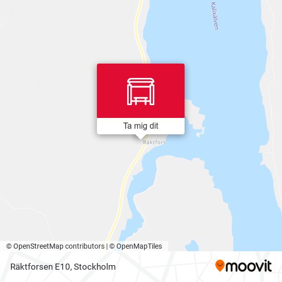 Räktforsen E10 karta