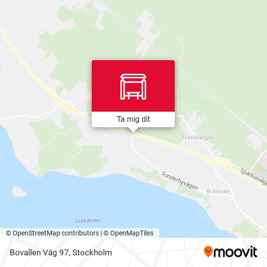 Bovallen Väg 97 karta