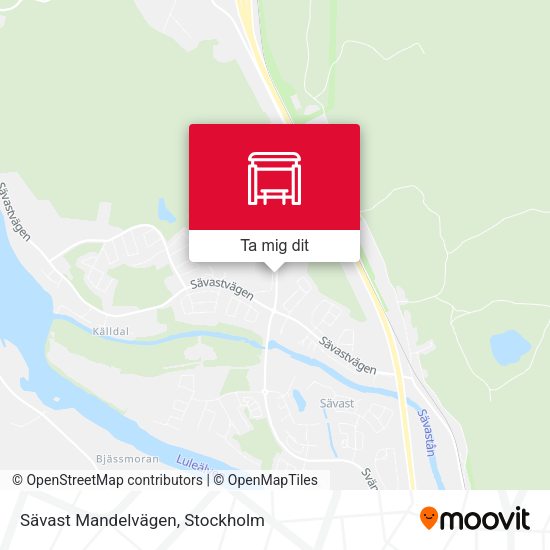 Sävast Mandelvägen karta