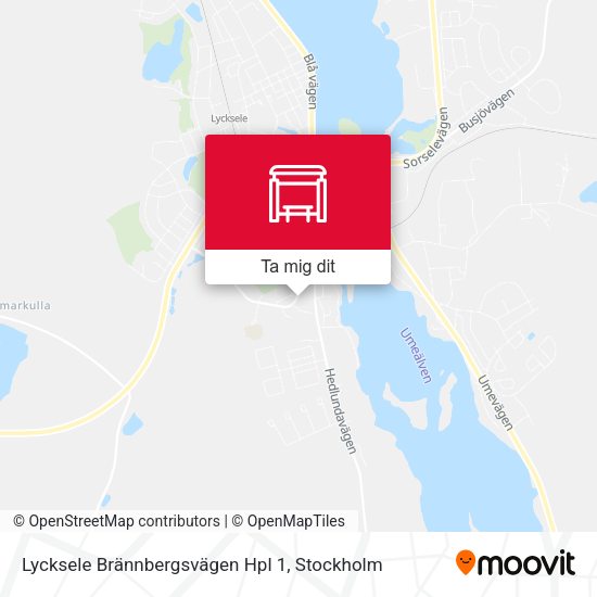 Lycksele Brännbergsvägen Hpl 1 karta