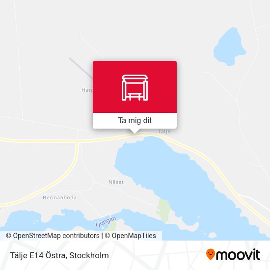 Tälje E14 Östra karta