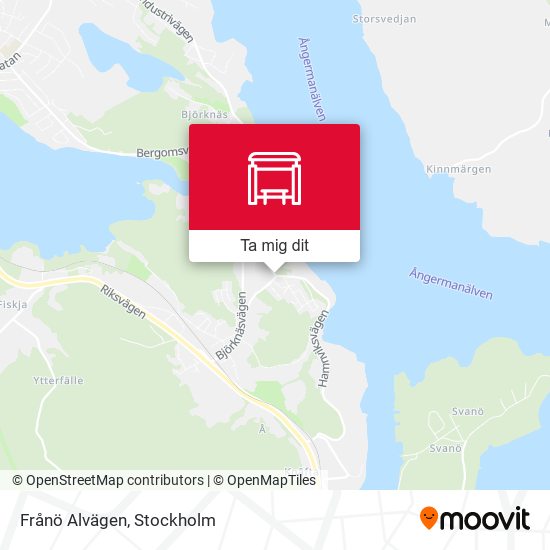 Frånö Alvägen karta