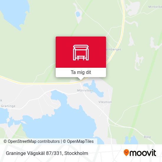 Graninge Vägskäl 87/331 karta