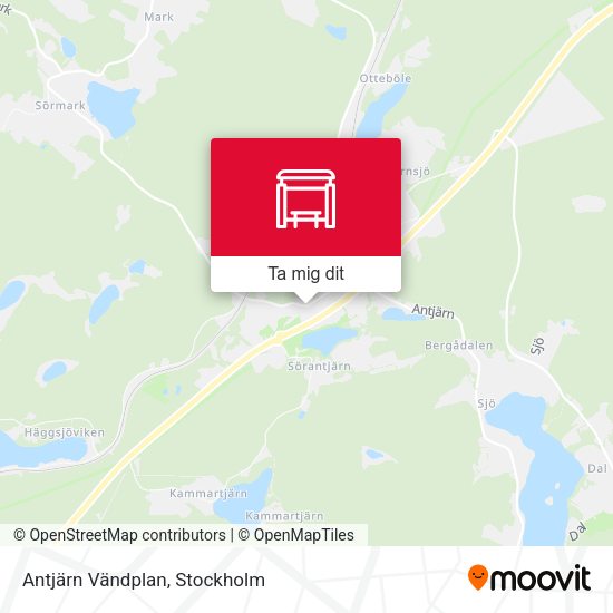 Antjärn Vändplan karta