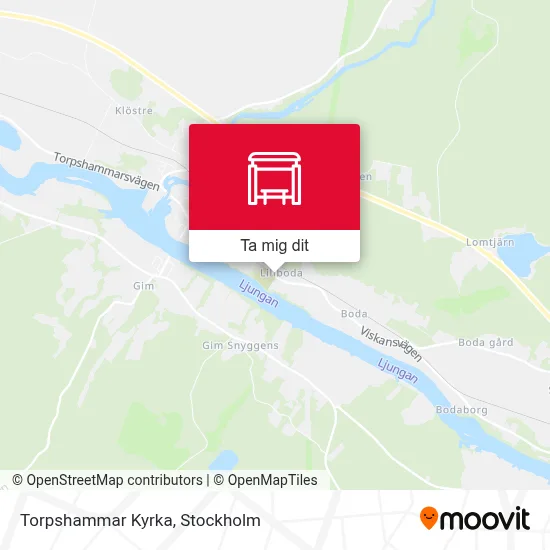 Torpshammar Kyrka karta