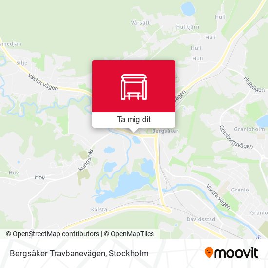 Bergsåker Travbanevägen karta