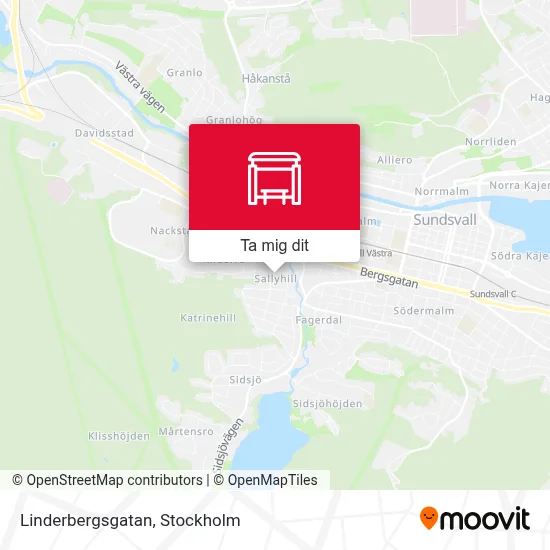 Linderbergsgatan karta