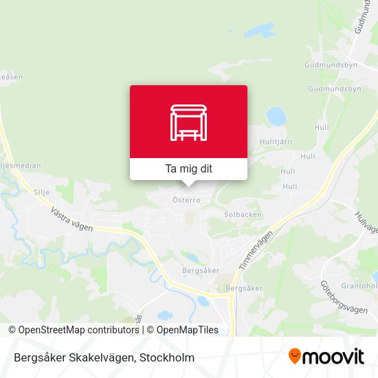 Bergsåker Skakelvägen karta