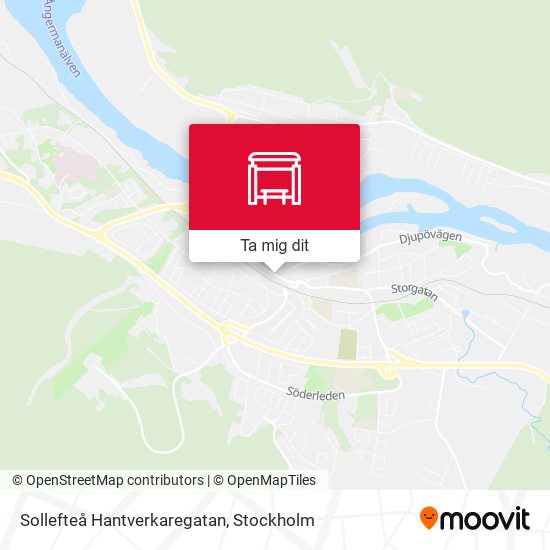 Sollefteå Hantverkaregatan karta