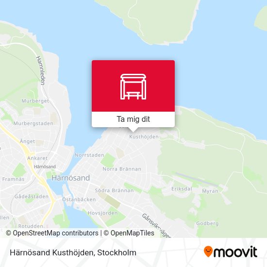 Härnösand Kusthöjden karta