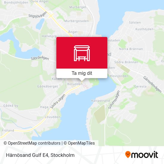 Härnösand Gulf E4 karta