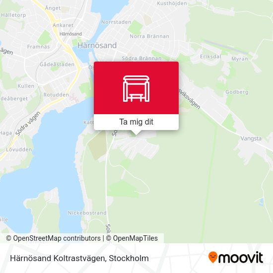 Härnösand Koltrastvägen karta
