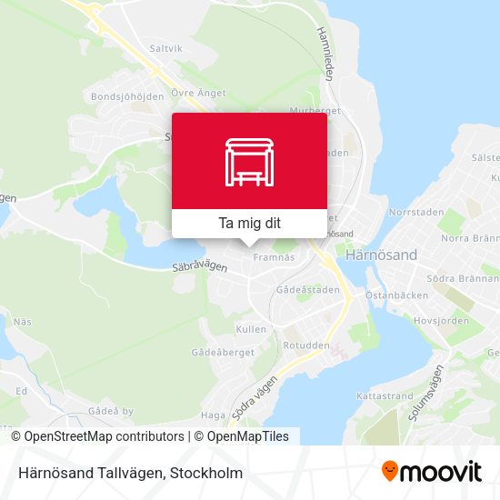 Härnösand Tallvägen karta