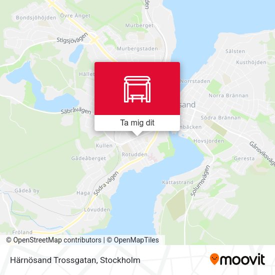 Härnösand Trossgatan karta