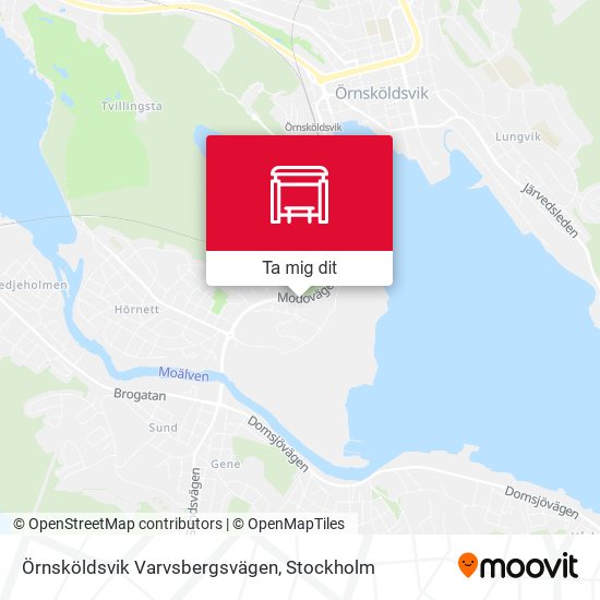 Örnsköldsvik Varvsbergsvägen karta