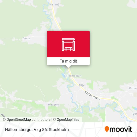 Hällomsberget Väg 86 karta