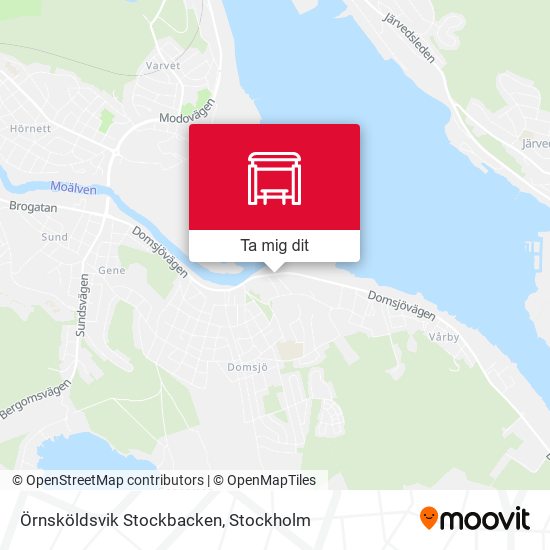 Örnsköldsvik Stockbacken karta