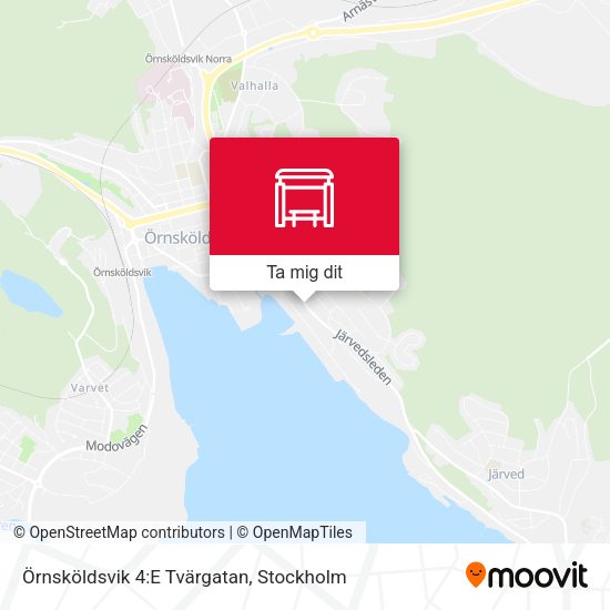 Örnsköldsvik 4:E Tvärgatan karta