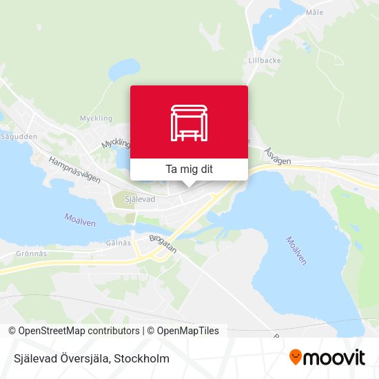 Själevad Översjäla karta