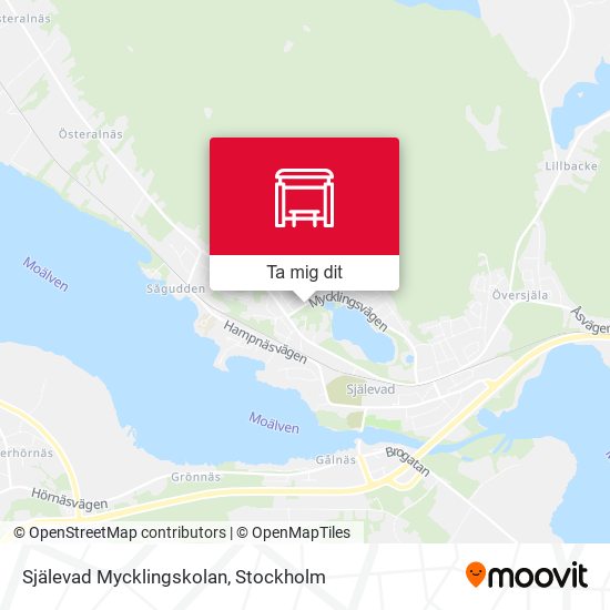 Själevad Mycklingskolan karta
