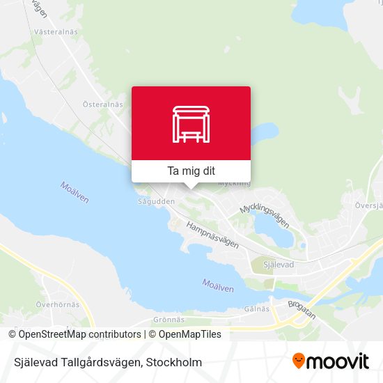 Själevad Tallgårdsvägen karta