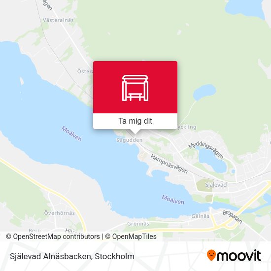 Själevad Alnäsbacken karta