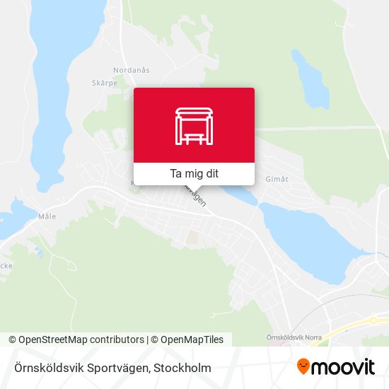 Örnsköldsvik Sportvägen karta