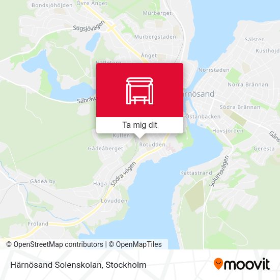 Härnösand Solenskolan karta