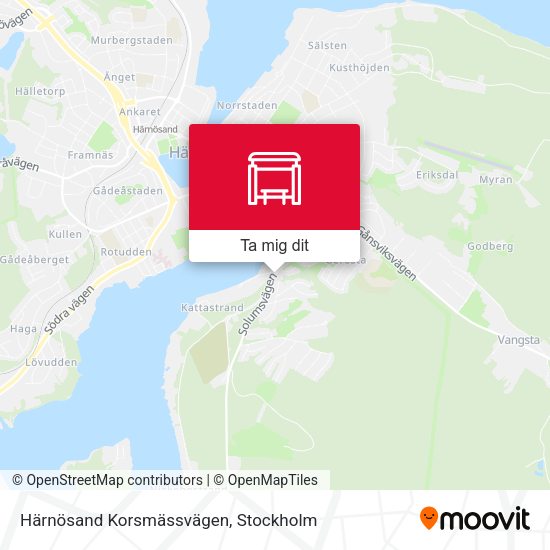 Härnösand Korsmässvägen karta