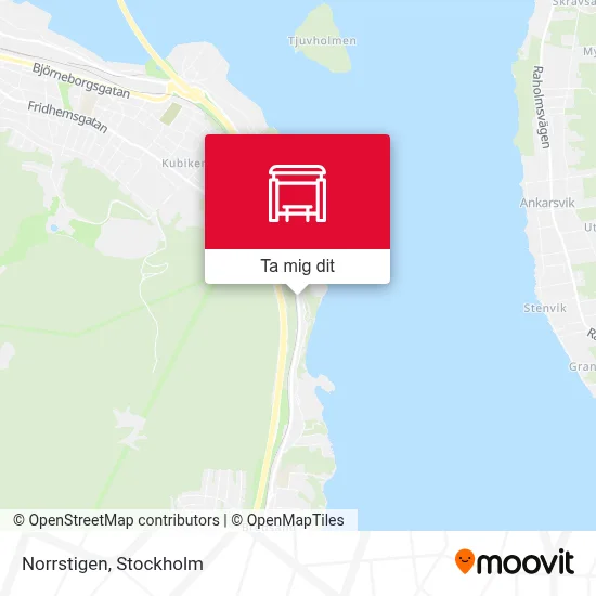 Norrstigen karta