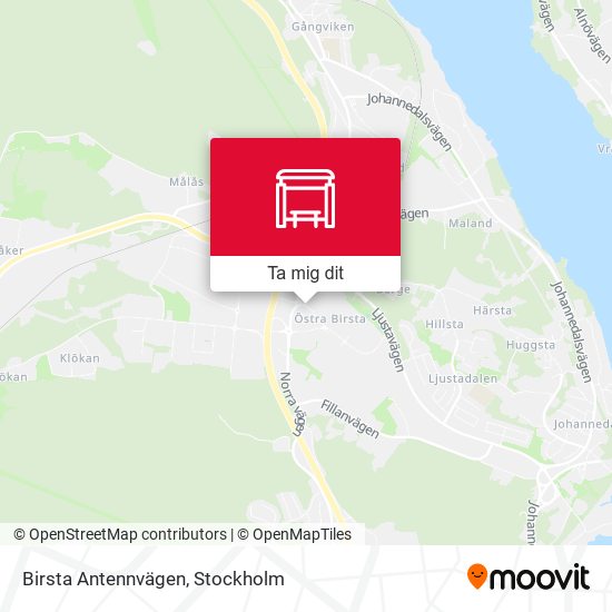 Birsta Antennvägen karta