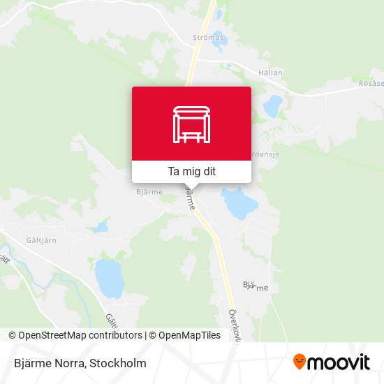 Bjärme Norra karta