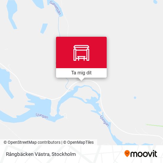 Rångbäcken Västra karta