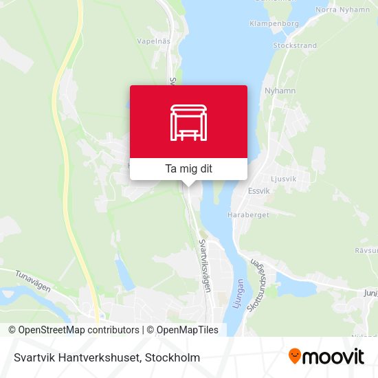 Svartvik Hantverkshuset karta