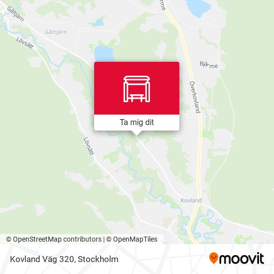 Kovland Väg 320 karta