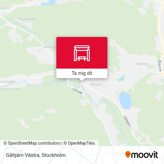 Gåltjärn Västra karta