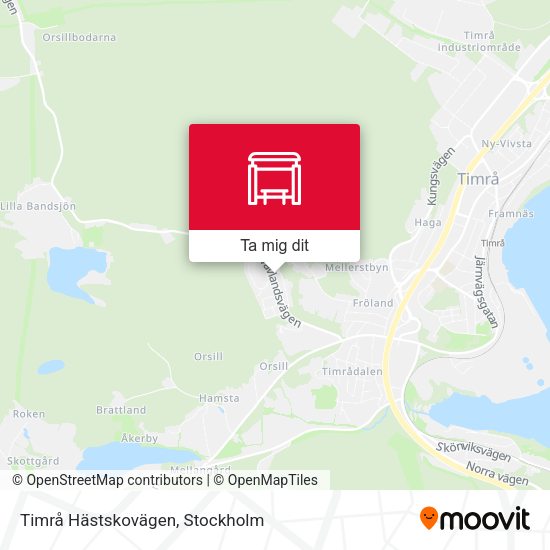 Timrå Hästskovägen karta