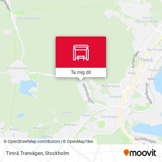 Timrå Tranvägen karta