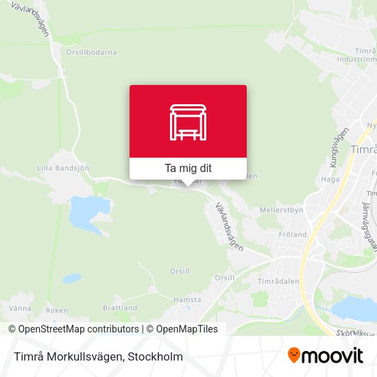 Timrå Morkullsvägen karta