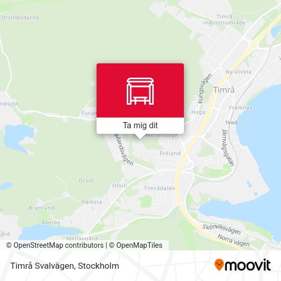 Timrå Svalvägen karta