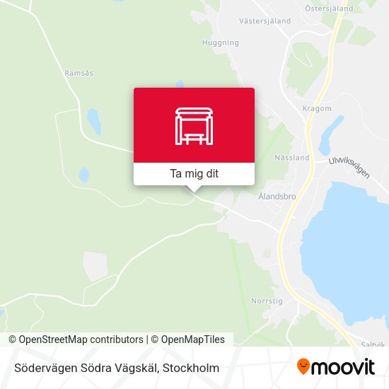 Södervägen Södra Vägskäl karta