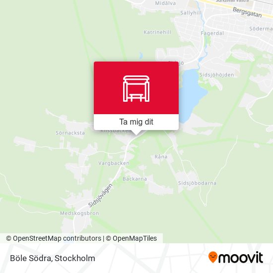 Böle Södra karta