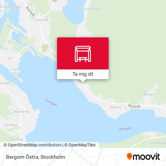 Bergom Östra karta